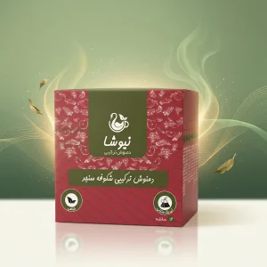 دمنوش ترکیبی شکوفه سنجد نیوشا ۱۲ تی‌بگ با سیب ترش و زنجبیل و دارچین
