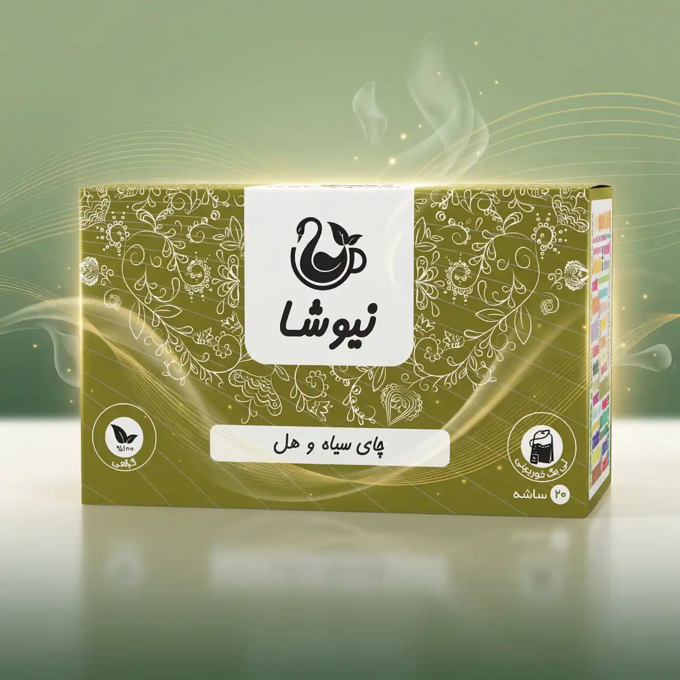 niktea-black-tea-cardamom-premium چای سیاه و هل نیوشا Newsha Cardamom Black Tea