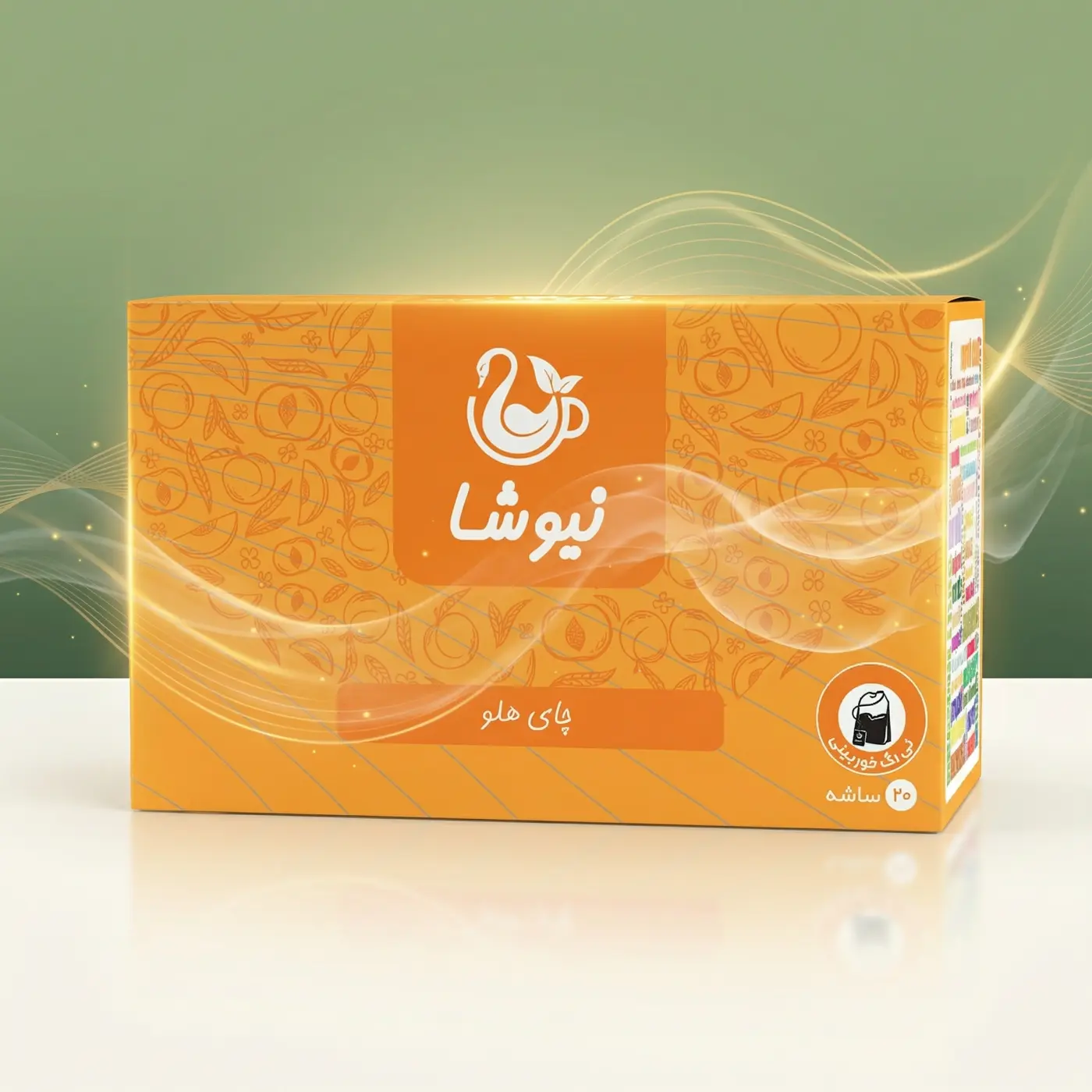 niktea-black-tea-hello چای سیاه و هلو نیوشا Newsha Peach Black Tea