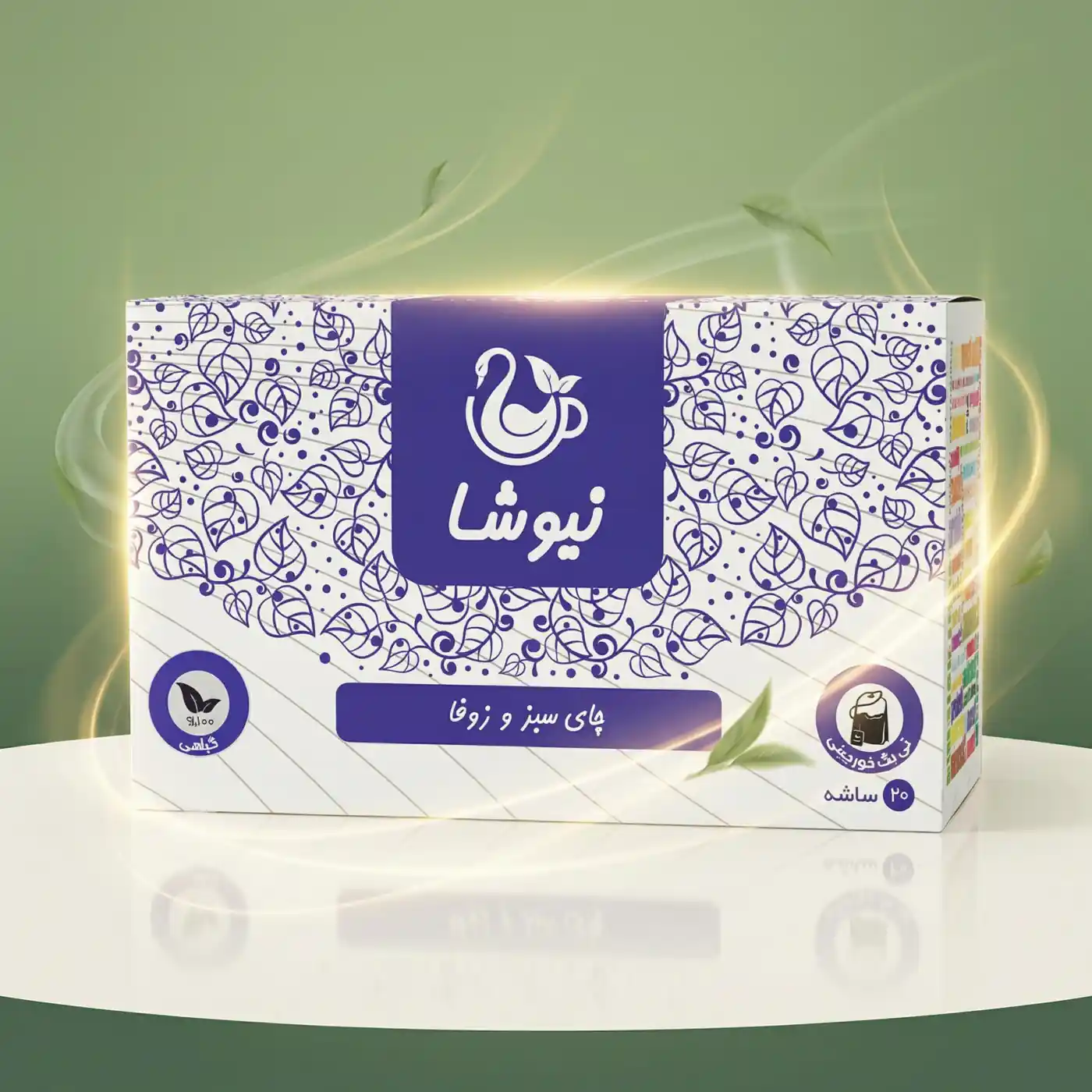niktea-green-tea-jujube چای سبز و زوفا نیوشا Newsha Green Tea Hyssop