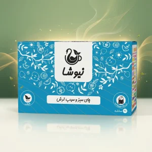 چای سبز و سیب ترش نیوشا Newsha Green Tea Apple