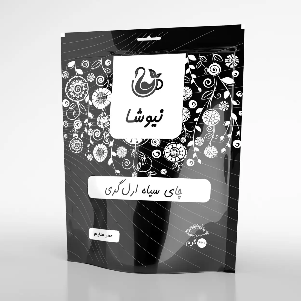 چای ارل گری 450 گرمی - عطر ملایم چای ارل گری نیوشا ۴۵۰ گرمی Newsha Earl Grey Black Tea
