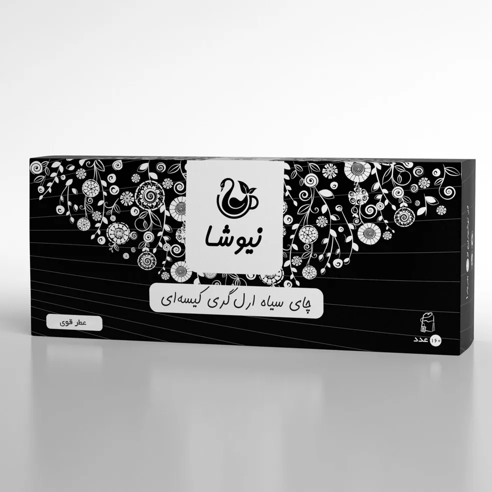 چای ارل گری کیسه ای 160عددی - عطر قوی چای ارل گری عطر قوی نیوشا 160 عددی Newsha Earl Grey Tea Bags