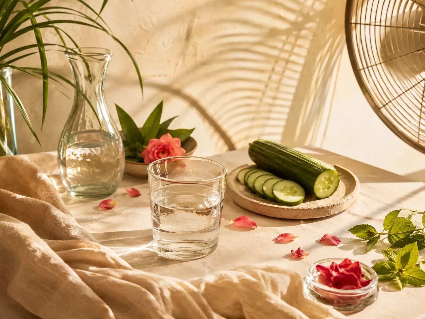 علائم طبع گرم مانند حساسیت به گرما، تشنگی و بیقراری