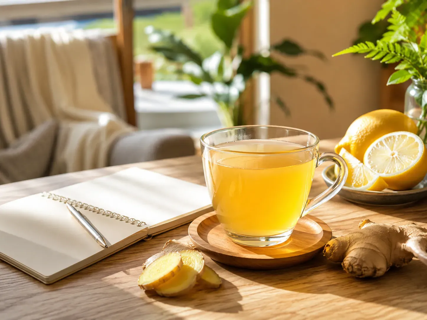 دمنوش زنجبیل برای معده، نفخ، حالت تهوع، انرژی و مصرف روزانه