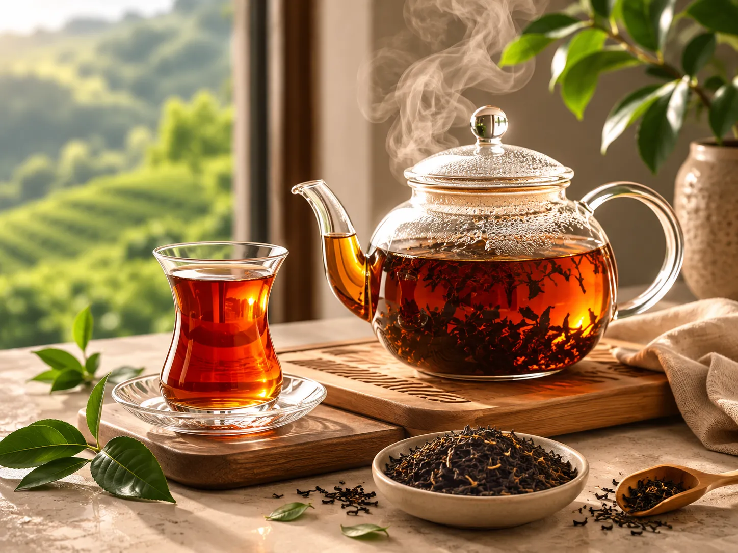 روش دم‌آوری چای سیاه ایرانی برای رنگ طبیعی و طعم بهتر