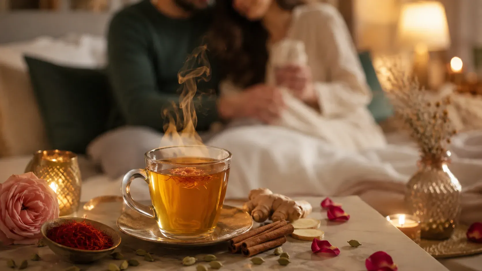 دمنوشهای گیاهی برای افزایش میل جنسی، انرژی، آرامش و صمیمیت سالم