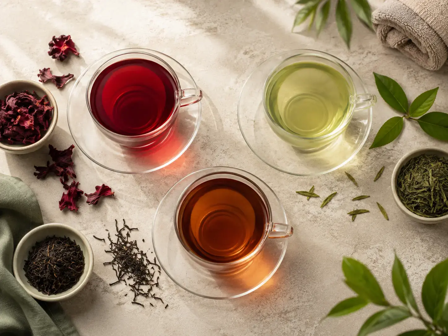 مقایسه چای ترش، چای سبز و چای سیاه برای فشار خون مقایسه چای ترش، چای سبز و چای سیاه برای فشار خون بالا